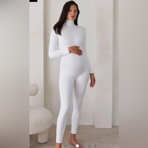 BUMPSUIT “The Penelope” Maternity Unitard – Ivory –...